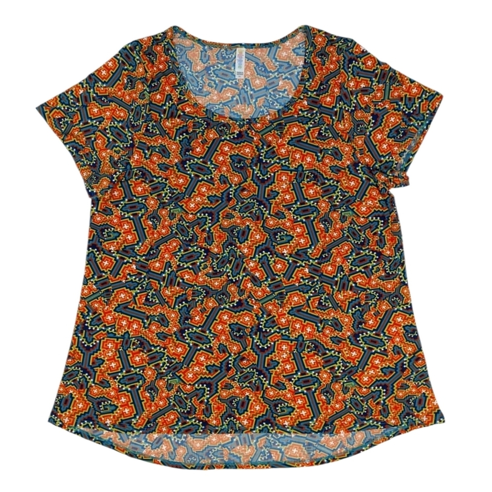 LuLaRoe Classic T multicolor top blouse tunic Womens 2XL